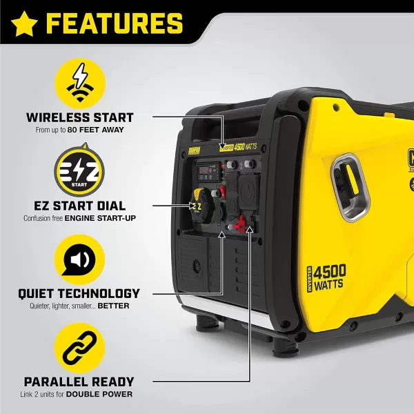 Champion Power Equipment 201323 2500-Watt Ultralight Portable Dual Fuel Inverter Generator with CO Shield