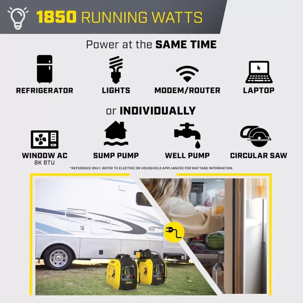 Champion Power Equipment 201323 2500-Watt Ultralight Portable Dual Fuel Inverter Generator with CO Shield