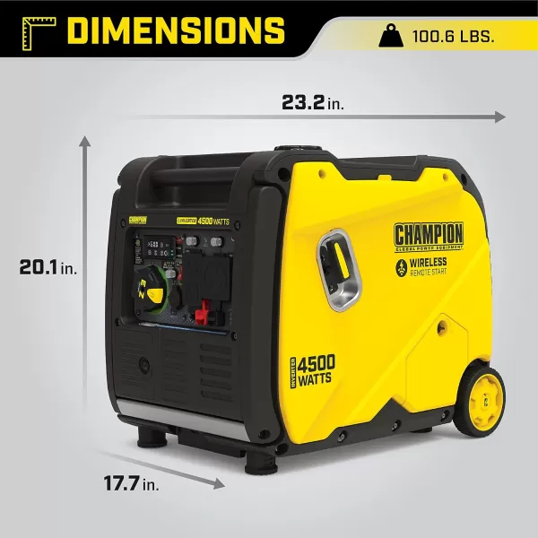 Champion Power Equipment 201323 2500-Watt Ultralight Portable Dual Fuel Inverter Generator with CO Shield