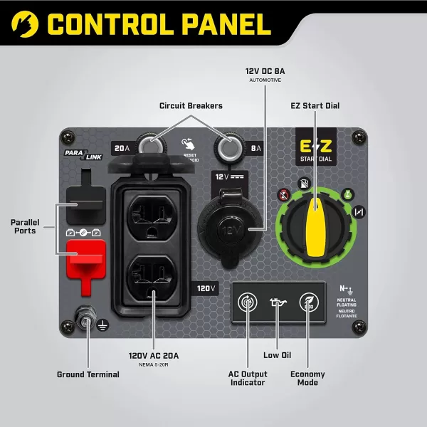 Champion Power Equipment 201323 2500-Watt Ultralight Portable Dual Fuel Inverter Generator with CO Shield