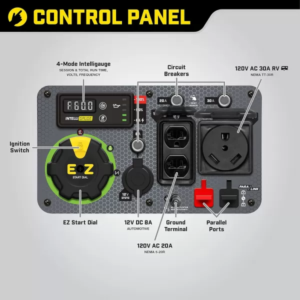 Champion Power Equipment 201323 2500-Watt Ultralight Portable Dual Fuel Inverter Generator with CO Shield