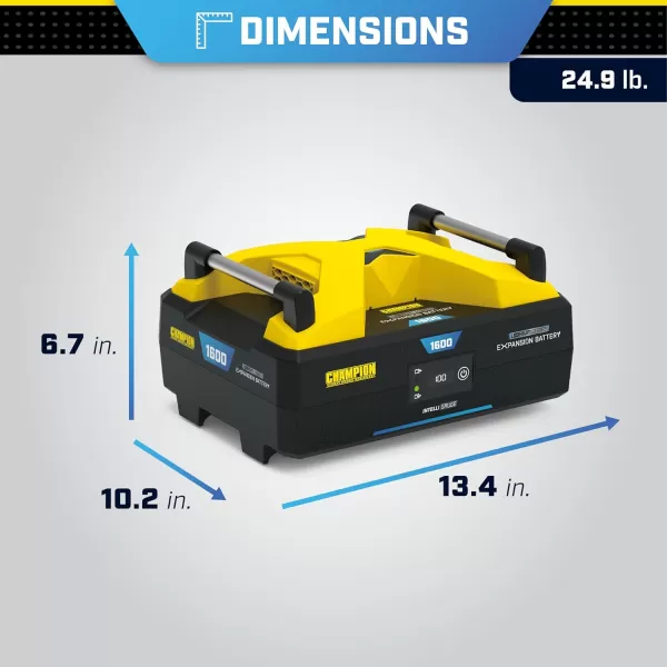 imageChampion Power Equipment 1638Wh Lithium Ion Expansion Battery and 200Watt Solar Panel1638Wh Liion Expansion Battery  200W Solar Panel