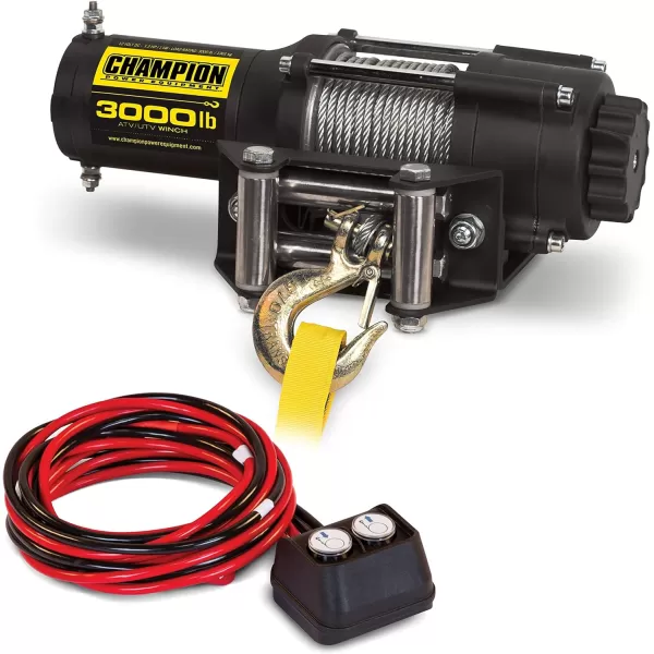 imageChampion Power Equipment 2000lb MarineTrailer Utility Winch KitWinch Kit  Control Kit