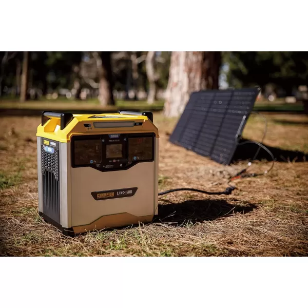 imageChampion Power Equipment 201260 998Wh Power Station 20001000Watt Portable LithiumIon Battery Solar Generator3276 Wh