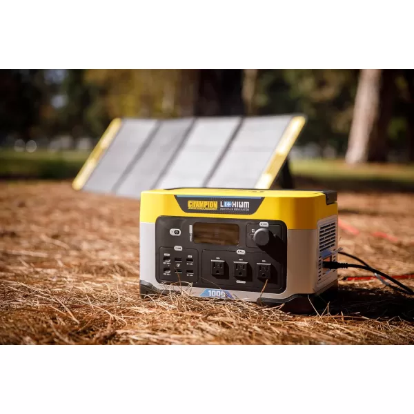 imageChampion Power Equipment 201260 998Wh Power Station 20001000Watt Portable LithiumIon Battery Solar Generator998 Wh