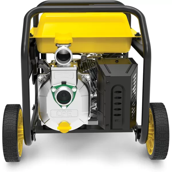 imageChampion Power Equipment 2Inch GasPowered SemiTrash Water Transfer Pump with Hose and Wheel Kit2 Semi Trash  212cc Engine  3 Gal