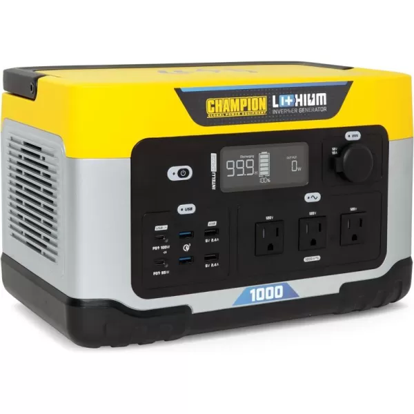 imageChampion Power Equipment 201260 998Wh Power Station 20001000Watt Portable LithiumIon Battery Solar Generator998 Wh