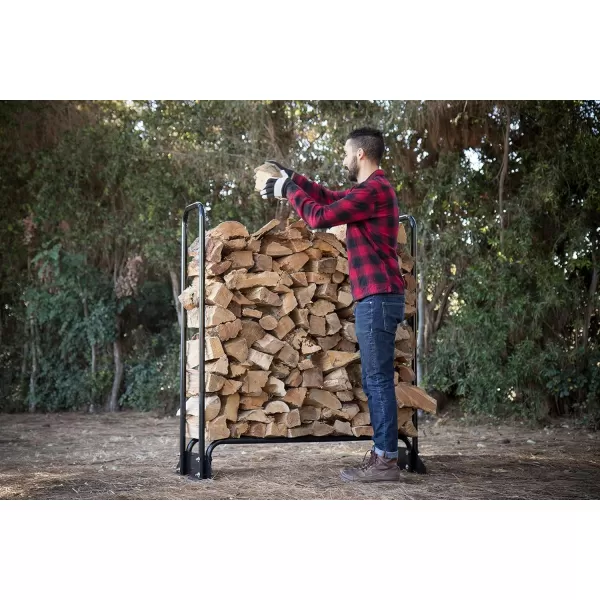 imageChampion Power Equipment 201163 Inch Firewood Heavy Duty Log 48quot Wood Rack  Cover Weather Resistant Cover Included48 Wood Rack  Cover