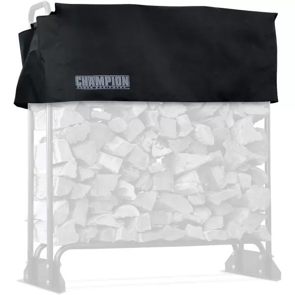 imageChampion Power Equipment 201163 Inch Firewood Heavy Duty Log 48quot Wood Rack  Cover Weather Resistant Cover Included48 Wood Rack  Cover