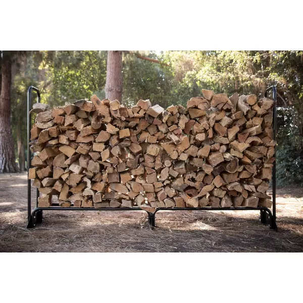 imageChampion Power Equipment 201163 Inch Firewood Heavy Duty Log 48quot Wood Rack  Cover Weather Resistant Cover Included96 Wood Rack  Cover