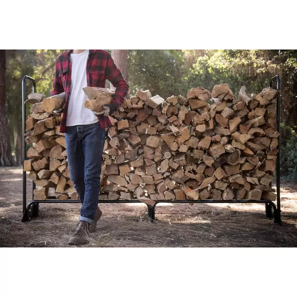 imageChampion Power Equipment 201163 Inch Firewood Heavy Duty Log 48quot Wood Rack  Cover Weather Resistant Cover Included96 Wood Rack  Cover