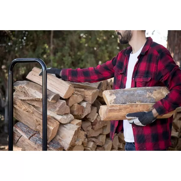 imageChampion Power Equipment 201163 Inch Firewood Heavy Duty Log 48quot Wood Rack  Cover Weather Resistant Cover Included96 Wood Rack  Cover