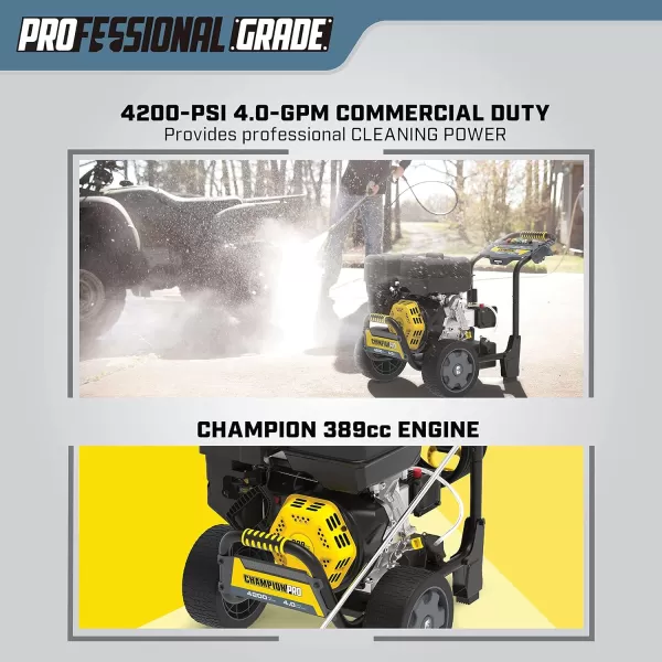 imageChampion Power Equipment 3100PSI 22GPM Low Profile Gas Pressure Washer4200 PSI  40 GPM  389cc