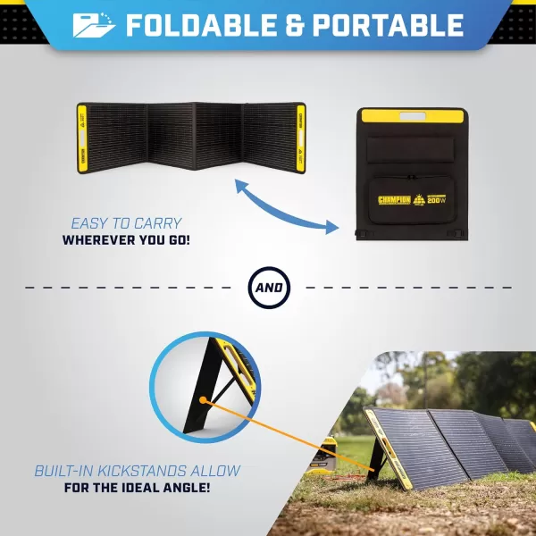 imageChampion Power Equipment 3276Wh Portable Solar Power Station and Two 200Watt Solar Panels1638Wh Liion Expansion Battery  Two 200W Solar Panels