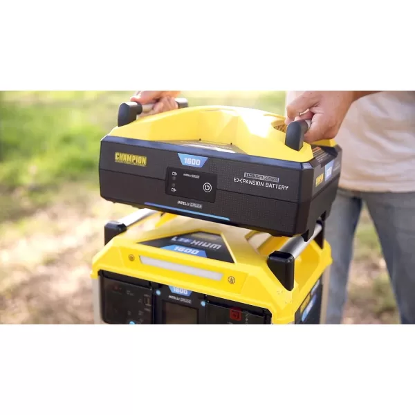 imageChampion Power Equipment 3276Wh Portable Solar Power Station and Two 200Watt Solar Panels1638Wh Liion Expansion Battery  Two 200W Solar Panels