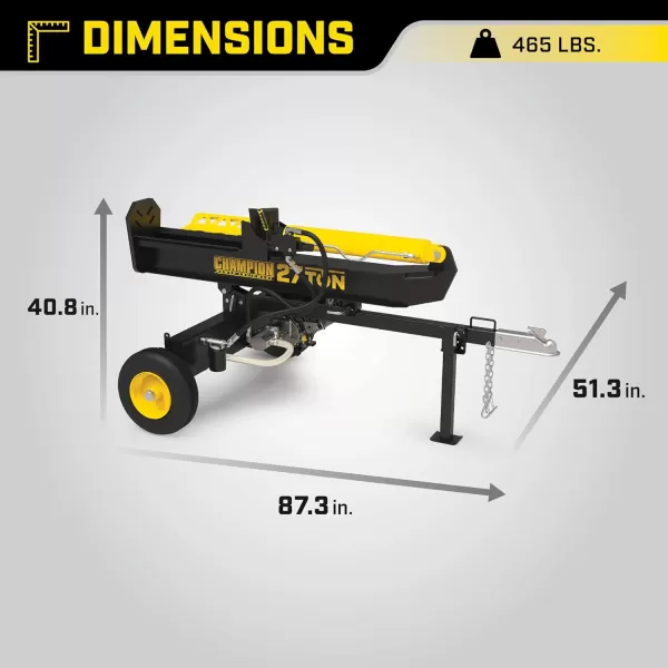 imageChampion Power Equipment 40Ton PRO Grade HorizontalVertical Full Beam Gas Log Splitter with Auto Return27Ton