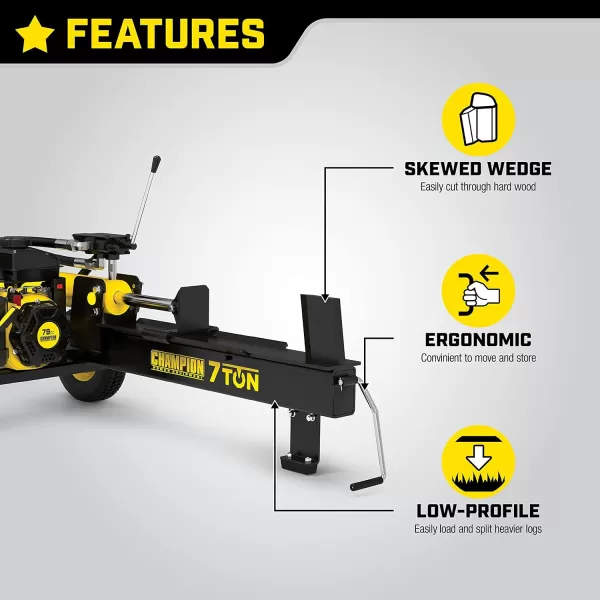 imageChampion Power Equipment 40Ton PRO Grade HorizontalVertical Full Beam Gas Log Splitter with Auto Return7Ton