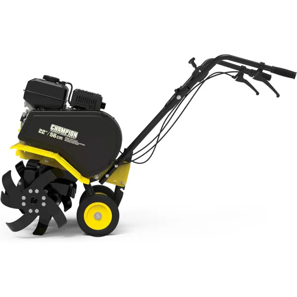 imageChampion Power Equipment 43cc 2Stroke Portable Gas Garden Tiller Cultivator Adjustable Depth22  Front Tine  212cc Engine