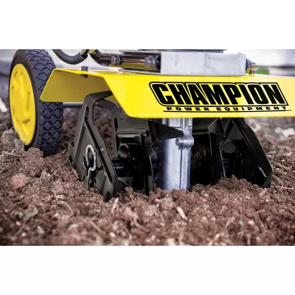 imageChampion Power Equipment 43cc 2Stroke Portable Gas Garden Tiller Cultivator Adjustable Depth875  Cultivator  43cc 2 Cycle Engine