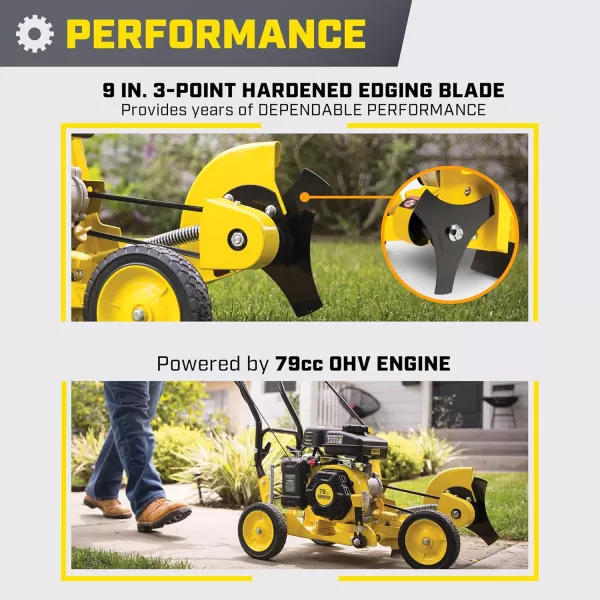 imageChampion Power Equipment 9 Inch 79cc Lawn Edger with Curb Hop Feature