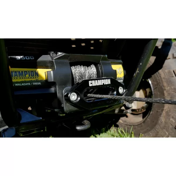 imageChampion Power Equipment XL 3500lb ATVUTV Synthetic Rope Winch Kit