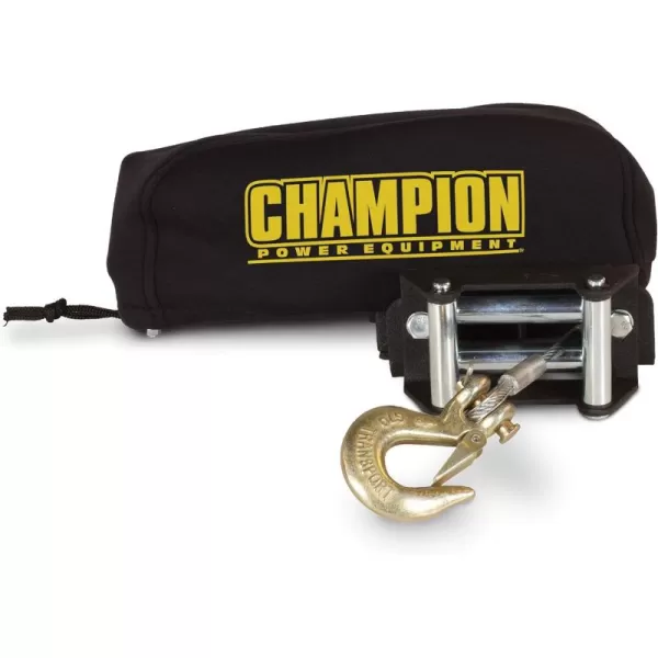 imageChampion Power Equipment 18035 WeatherResistant Neoprene Storage Cover for Winches 800012000 lb2000  3500 lb Winch  Drawstring