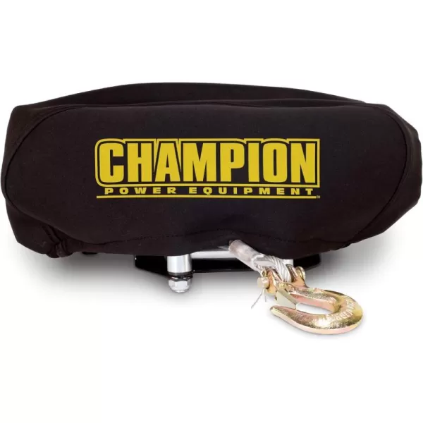 imageChampion Power Equipment 18035 WeatherResistant Neoprene Storage Cover for Winches 800012000 lb4000  5000 lb Winch  Drawstring