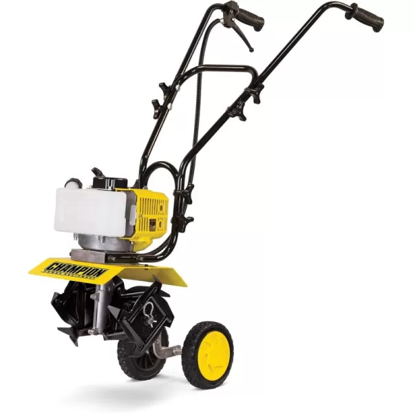 imageChampion Power Equipment 43cc 2Stroke Portable Gas Garden Tiller Cultivator Adjustable Depth875  Cultivator  43cc 2 Cycle Engine