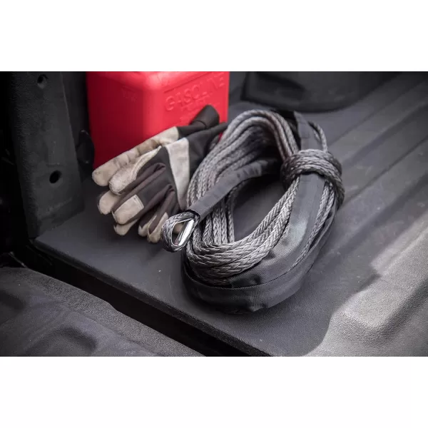 imageChampion 38Foot Gray Dyneema Synthetic Winch Rope for 40005000lb ATVUTV Winches8000  12 000 lb  TruckSUV  85 ft