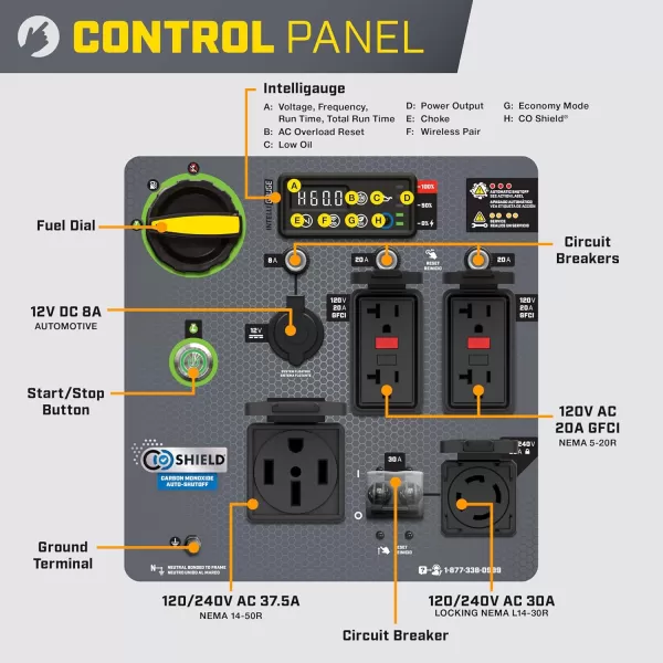 imageChampion Power Equipment 11000Watt Wireless Remote Start Home Backup Portable Inverter Generator with Quiet Technology and CO Shield11 000Watt  Gas  EZ Remote Start  CO