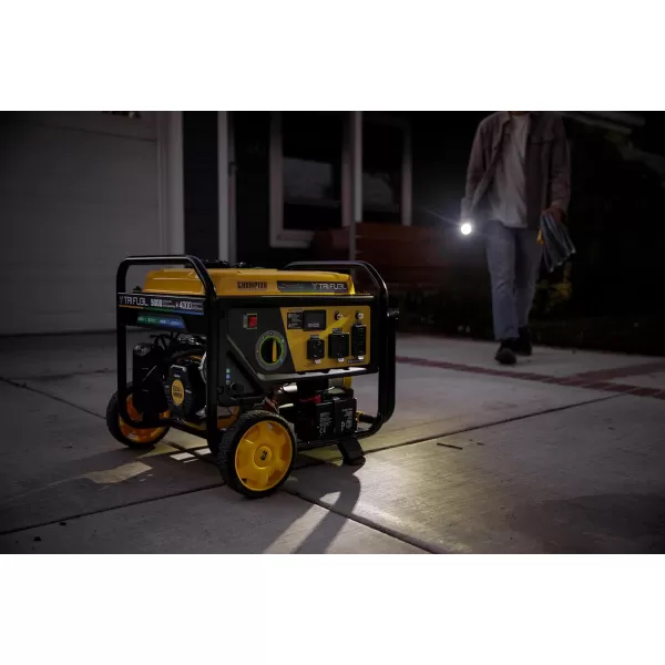 imageChampion Power Equipment 15000Watt Electric Start Tri Fuel Home Backup Portable Generator with CO Shield50004000Watt  TriFuel  Electric Start  CO