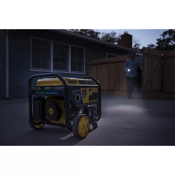 imageChampion Power Equipment 15000Watt Electric Start Tri Fuel Home Backup Portable Generator with CO Shield81256500Watt  TriFuel  Electric Start  CO