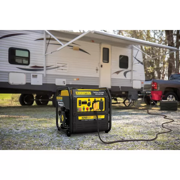 imageChampion Power Equipment 4250Watt RV Ready Portable Open Frame Inverter Generator with Quiet Technology4250Watt  Gas