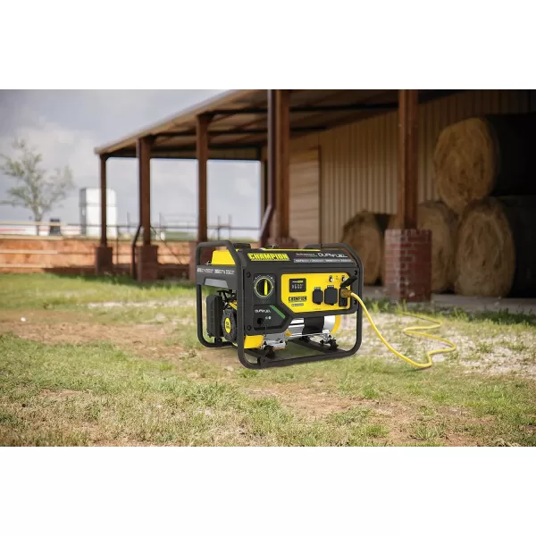 imageChampion Power Equipment 4375Watt Dual Fuel Portable Generator RV Ready43753500Watt  Dual Fuel  CARB