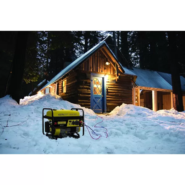 imageChampion Power Equipment 4375Watt Dual Fuel Portable Generator RV Ready43753500Watt  Gas  CARB