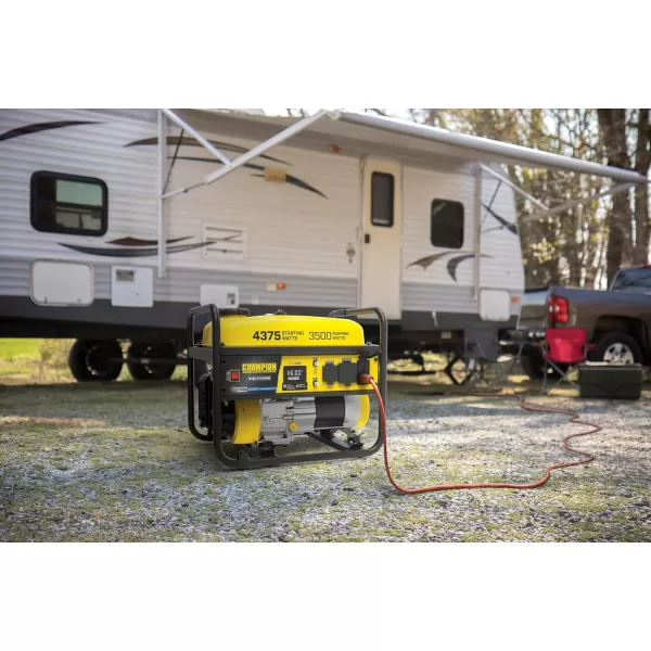 imageChampion Power Equipment 4375Watt Dual Fuel Portable Generator RV Ready43753500Watt  Gas  CO