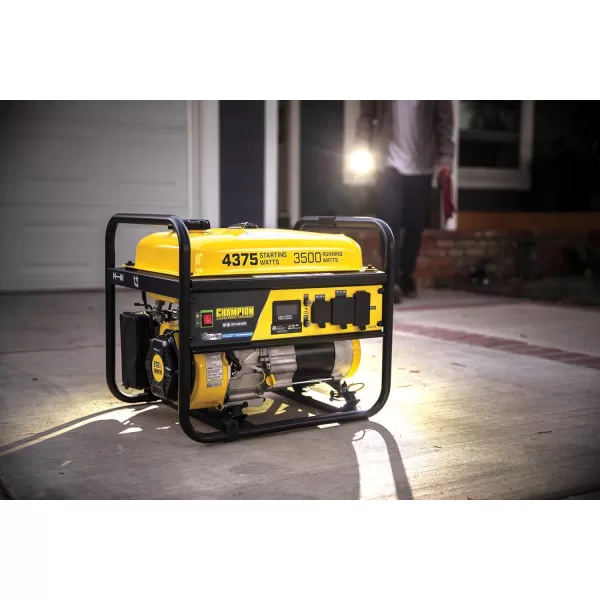 imageChampion Power Equipment 4375Watt Dual Fuel Portable Generator RV Ready43753500Watt  Gas  CO