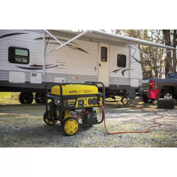 imageChampion Power Equipment 4375Watt Dual Fuel Portable Generator RV Ready43753500Watt  Gas  Remote Start  CO  CARB