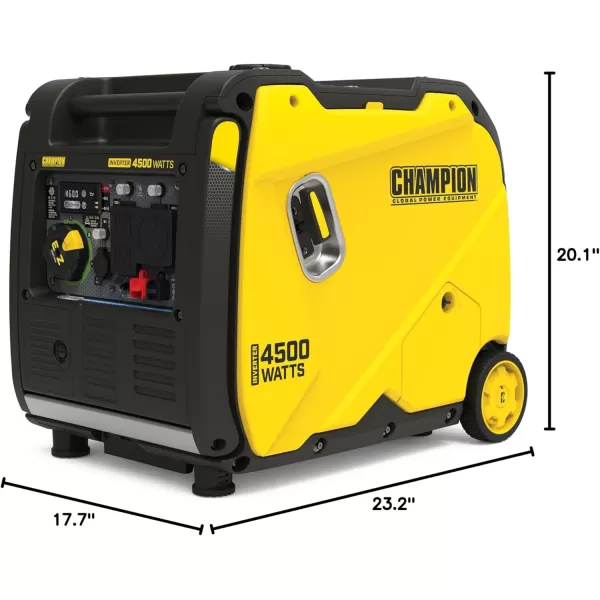 imageChampion Power Equipment 4500Watt RV Ready Portable Inverter Generator with Quiet Technology and CO Shield4500Watt  Gas  CO