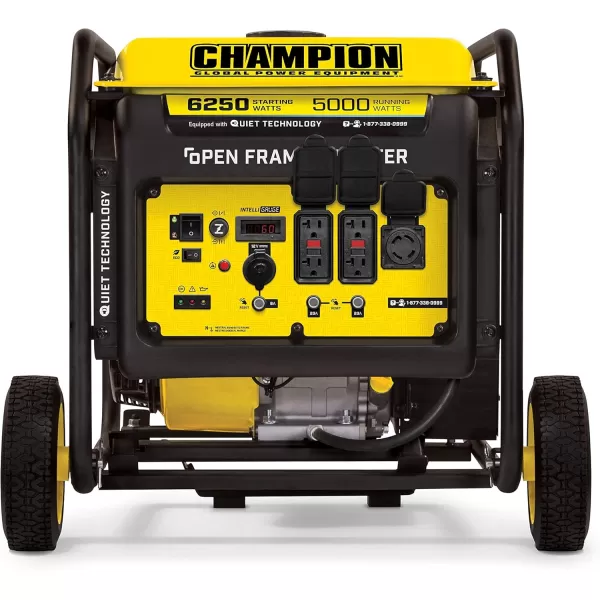 imageChampion Power Equipment 6250Watt Portable Open Frame Inverter Generator with Quiet Technology6250Watt  Gas