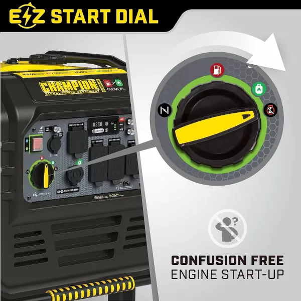 imageChampion Power Equipment 8500Watt Electric Start Dual Fuel Home Backup Portable Inverter Generator with Quiet Technology and CO Shield8500Watt  Dual Fuel  EZ Electric Start  CO