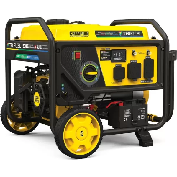 imageChampion Power Equipment 15000Watt Electric Start Tri Fuel Home Backup Portable Generator with CO Shield50004000Watt  TriFuel  Electric Start  CO