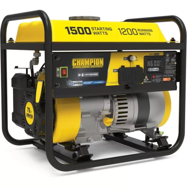 imageChampion Power Equipment 1500Watt Portable Generator with CO Shield15001200Watt  Gas  CO