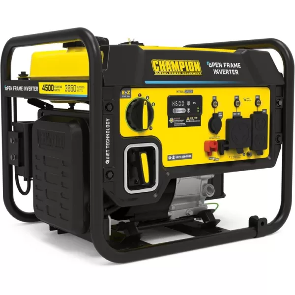 imageChampion Power Equipment 4250Watt Dual Fuel RV Ready Portable Open Frame Inverter Generator with Quiet Technology4500Watt  Gas  CO Shield