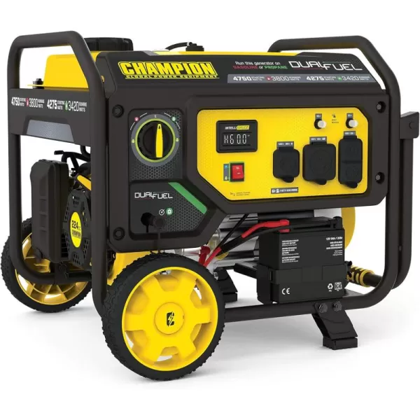 imageChampion Power Equipment 4375Watt Dual Fuel Portable Generator RV Ready47503800Watt  Dual Fuel  Electric Start