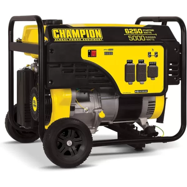 imageChampion Power Equipment 6250Watt Portable Generator with Wheel Kit62505000Watt  Gas