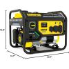 imageChampion Power Equipment 4375Watt Wireless Remote Start RV Ready Portable Generator with CO Shield43753500Watt  Dual Fuel  CO