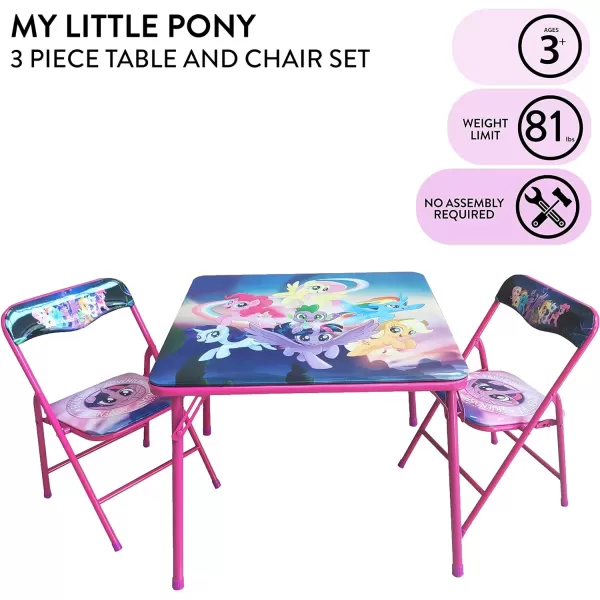 Baby Shark 3 Piece Children's Activity Square Table and Chair Set, Ages 3+