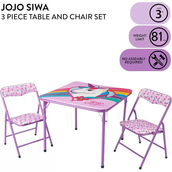 Baby Shark 3 Piece Children's Activity Square Table and Chair Set, Ages 3+