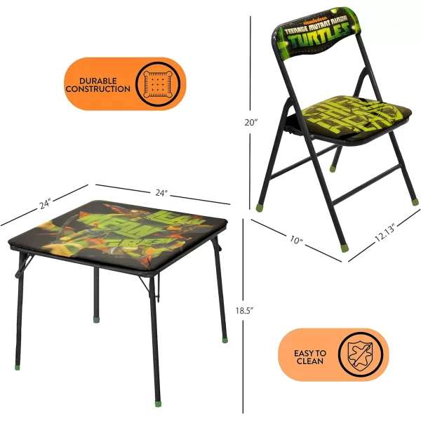 Baby Shark 3 Piece Children's Activity Square Table and Chair Set, Ages 3+